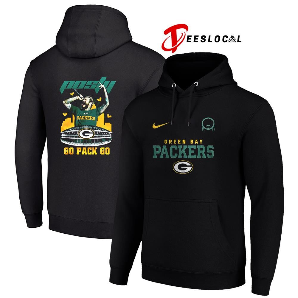 Green Bay Packers x Post Malone Posty stadium shirt