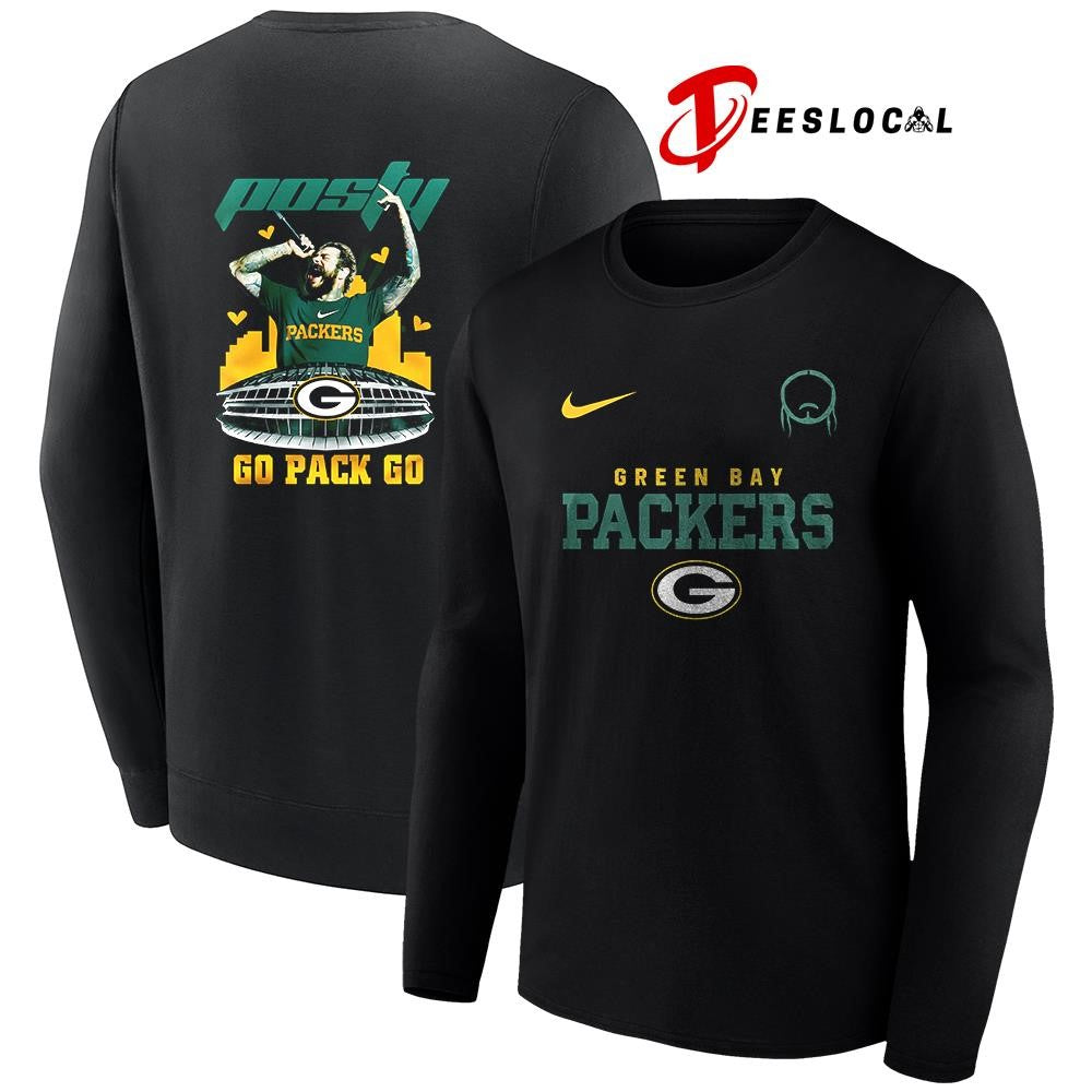 Green Bay Packers x Post Malone Posty stadium shirt