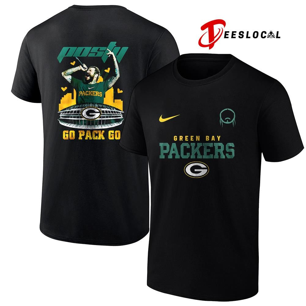 Green Bay Packers x Post Malone Posty stadium shirt