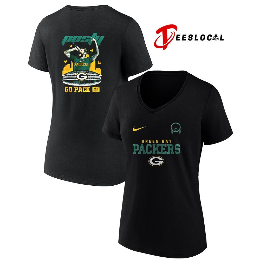 Green Bay Packers x Post Malone Posty stadium shirt