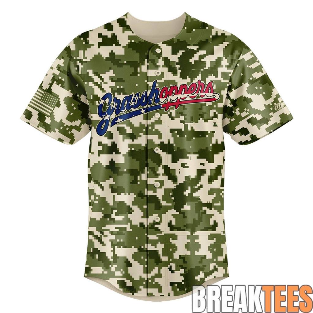 Greensboro Grasshoppers 2026 Military Appreciation Night Baseball Jersey