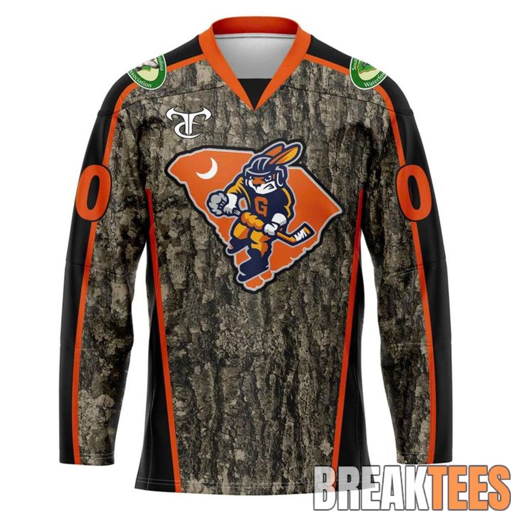 Greenville Swamp Rabbits 2026 Conservation Night Custom Hockey Jersey