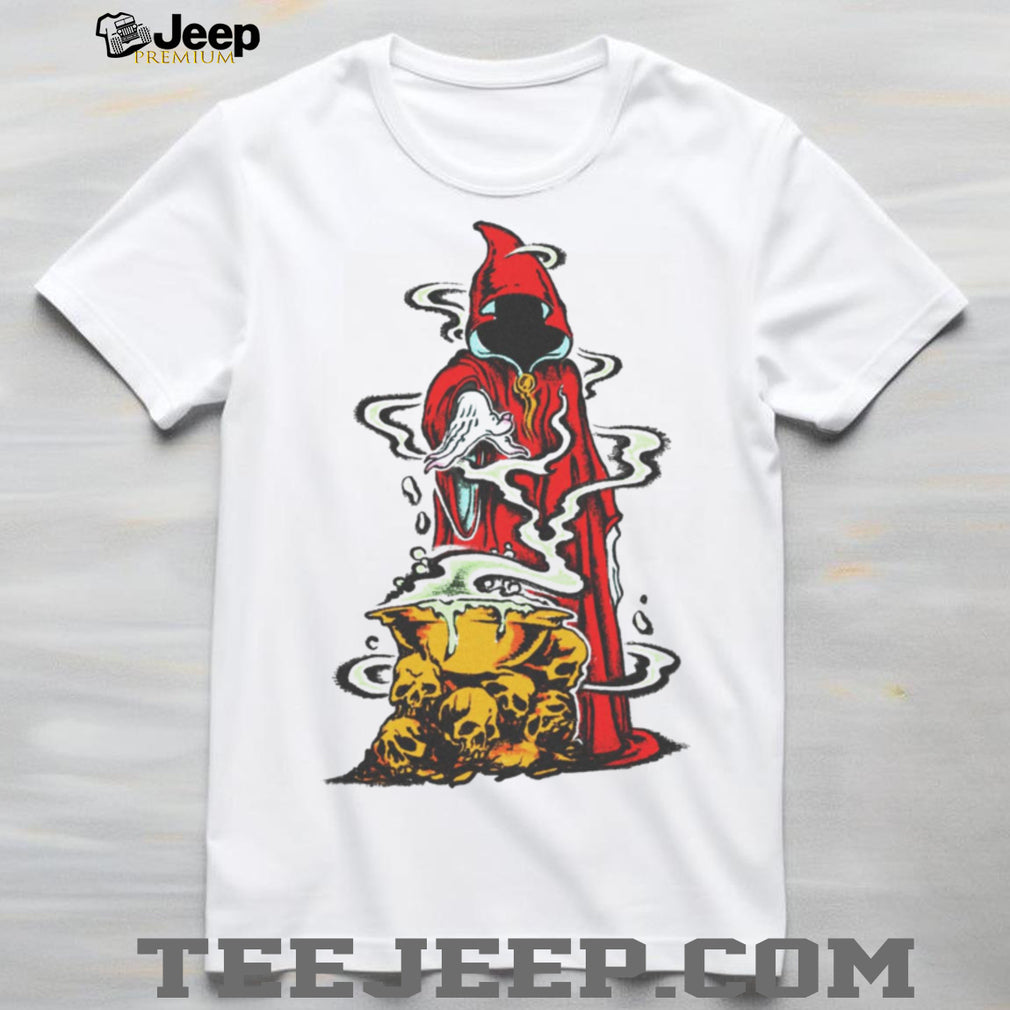 Grim Reaper Skull Cauldron Magic Gothic Aesthetic T Shirt