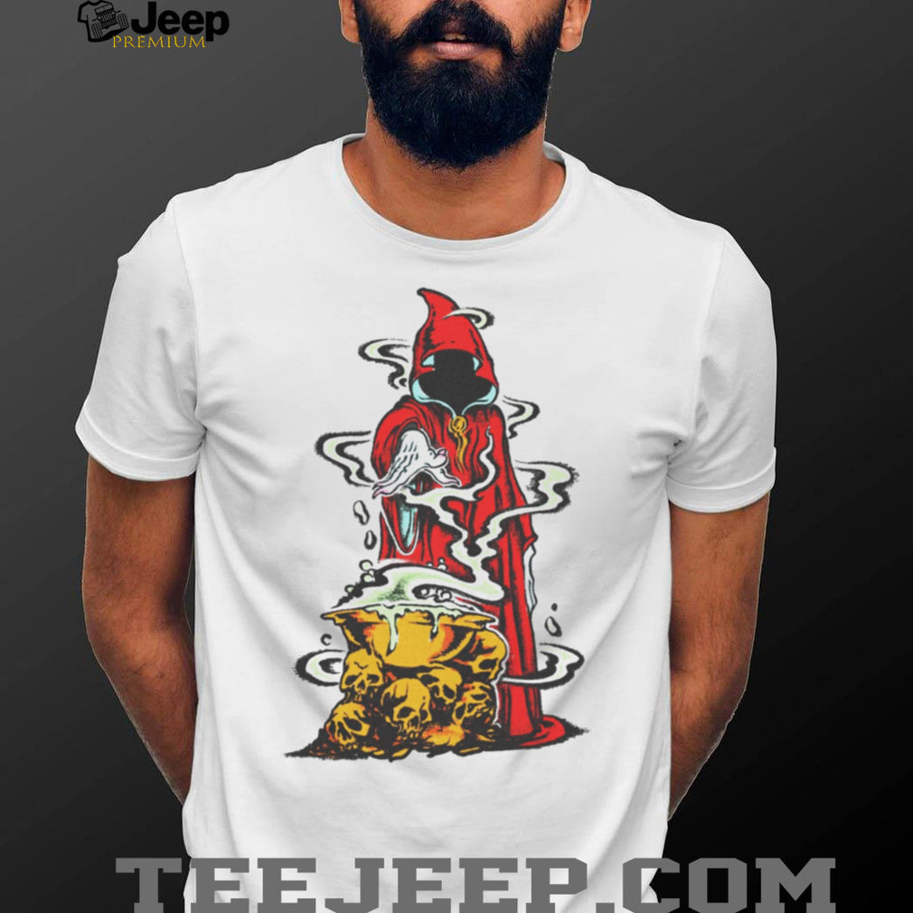 Grim Reaper Skull Cauldron Magic Gothic Aesthetic T Shirt