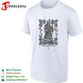 Grim Reaper death will fear me rose thorn chain gothic horror skeleton art shirt