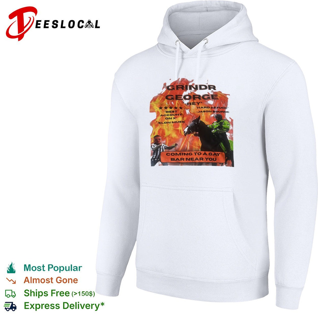 Grindr George Jason Bourne Elon Musk Coming to a Gay Bar Near You shirt