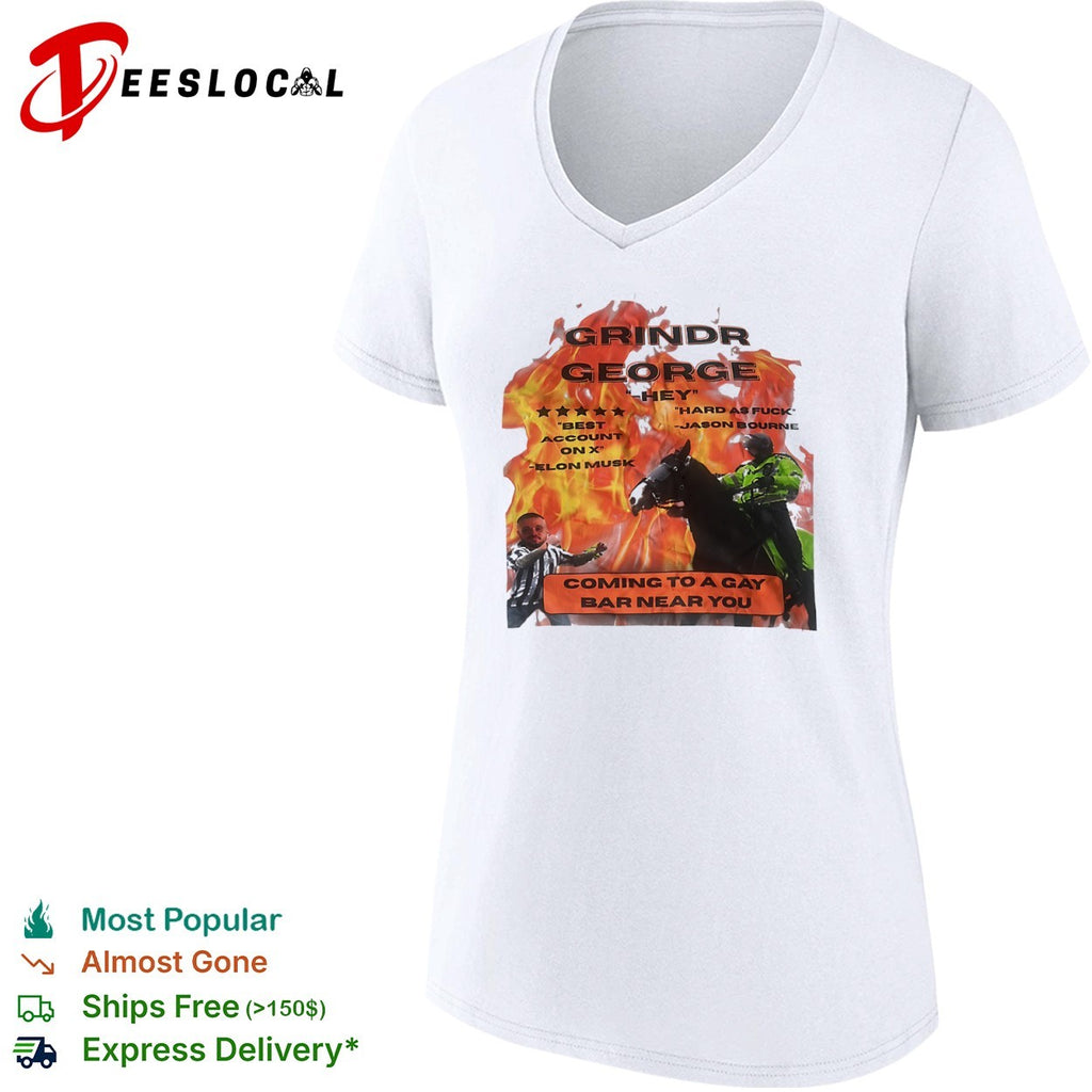 Grindr George Jason Bourne Elon Musk Coming to a Gay Bar Near You shirt