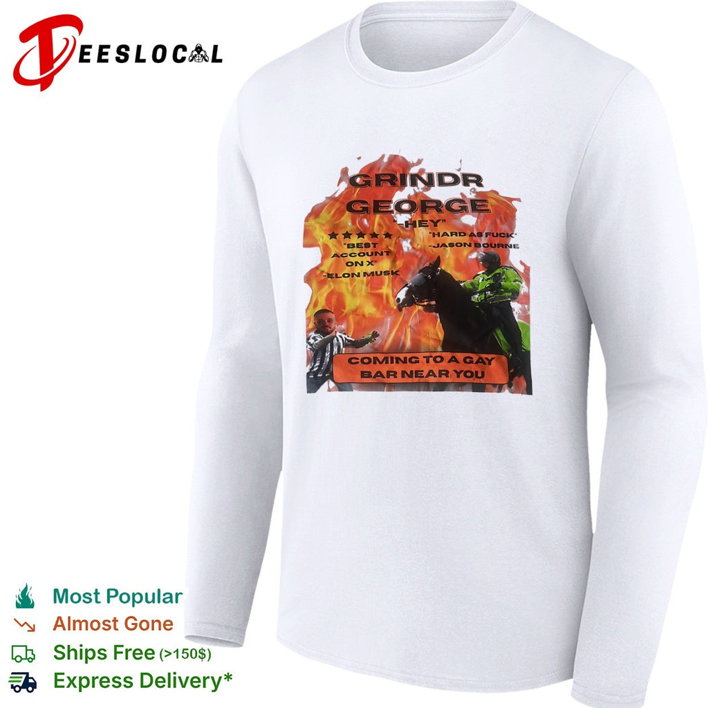 Grindr George Jason Bourne Elon Musk Coming to a Gay Bar Near You shirt