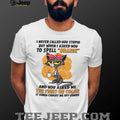 Grumpy Cat Spell Orange Sarcastic Funny Coffee Lover T Shirt