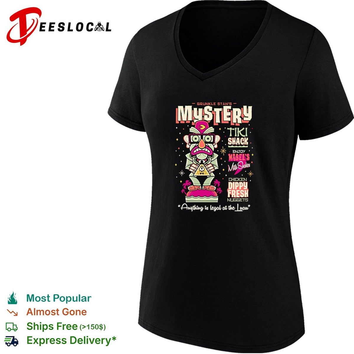 Grunkle Stan’s Mystery Tiki Shack Gravity Falls anything is legal shirt