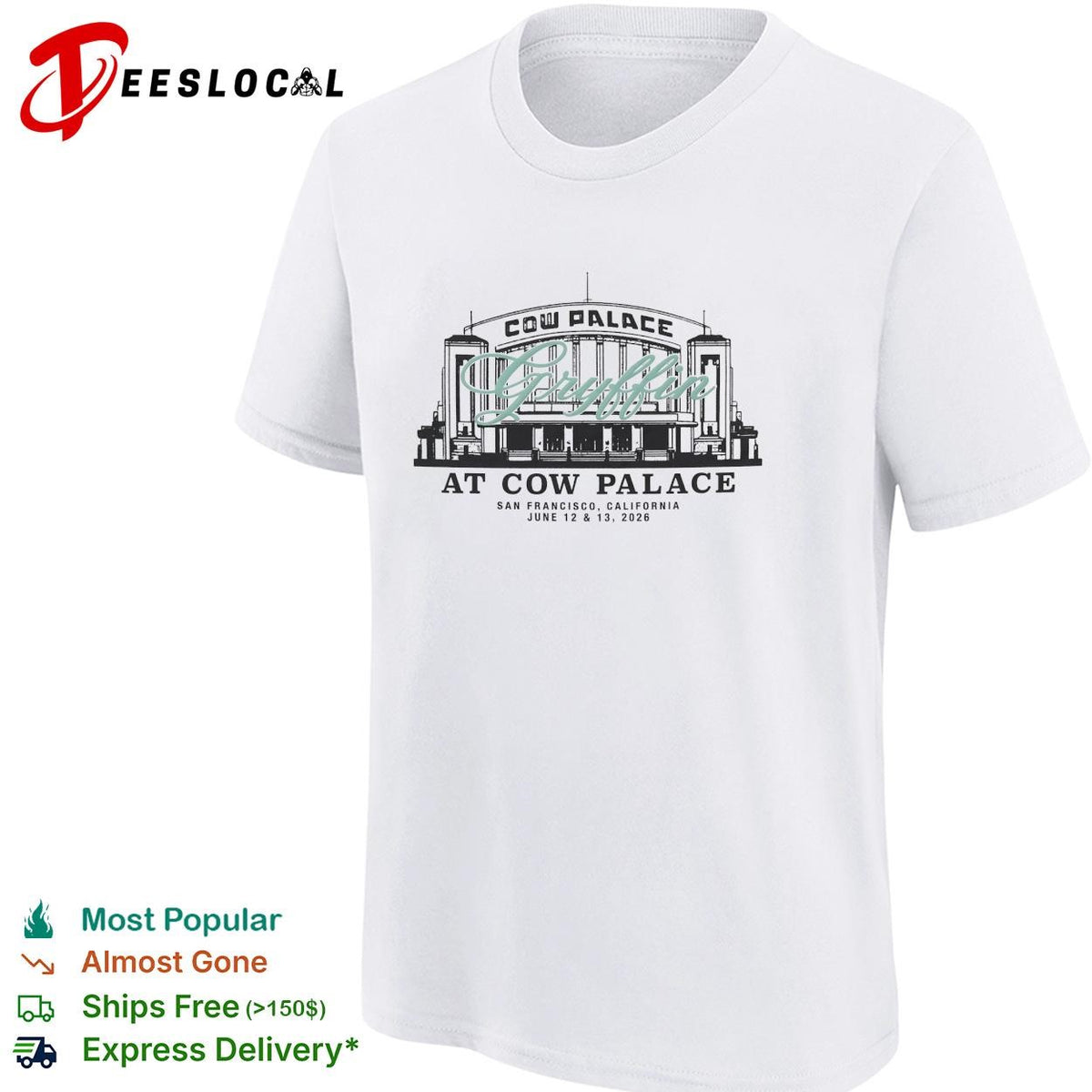 Gryffin at Cow Palace San Francisco concert poster shirt
