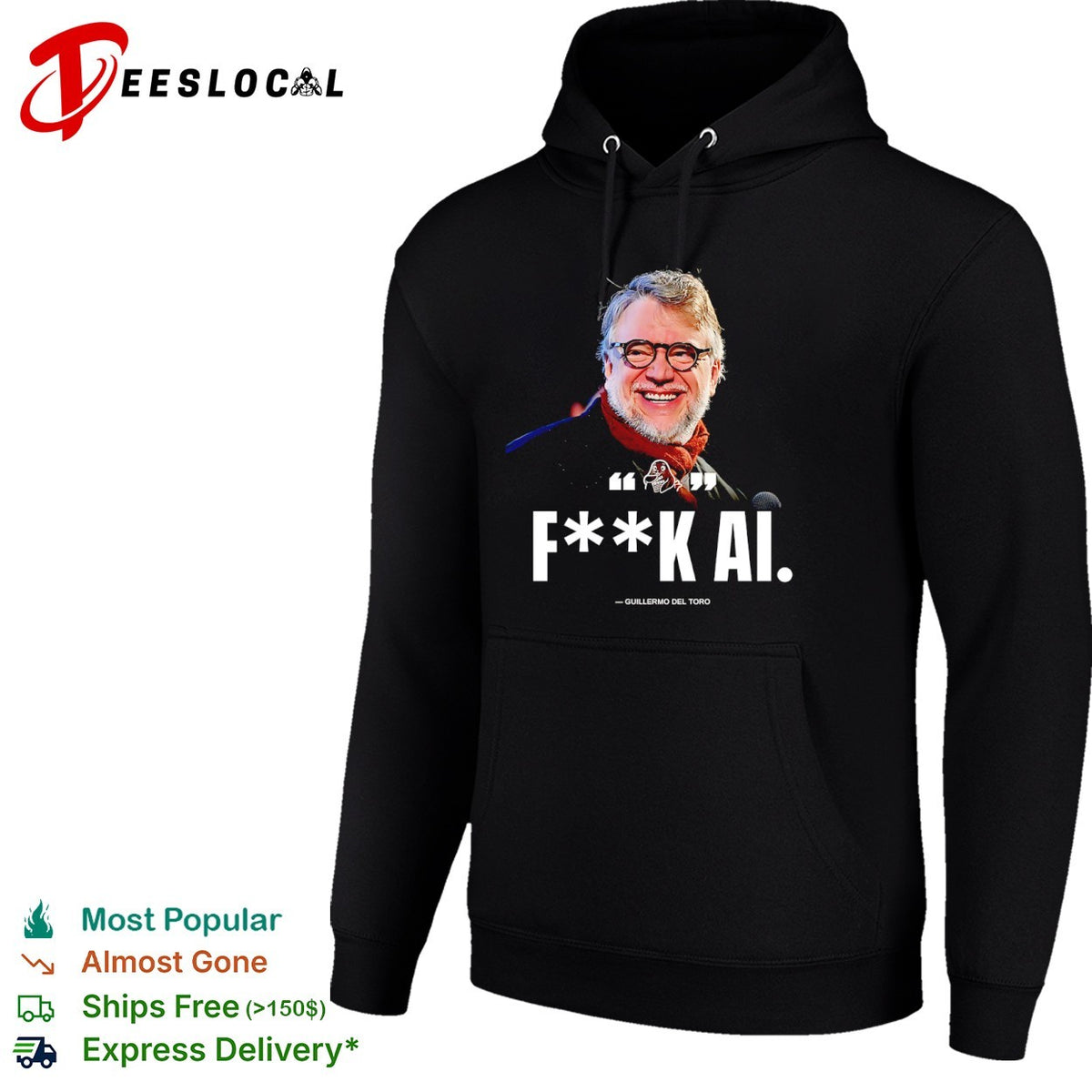 Guillermo del Toro fk AI Quote for Film Industry Enthusiasts Casual Cotton shirt