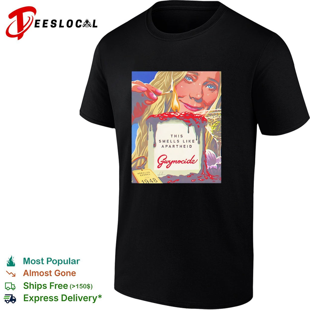 Gwyneth Paltrow burning candle this smells like apartheid Gwynocide shirt