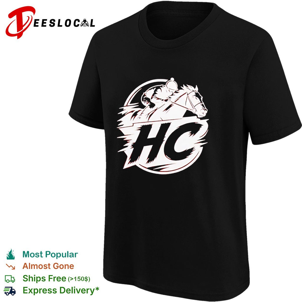 HC Horse Racing Equestrian Sports Mascot Jockey Speed Logo shirt