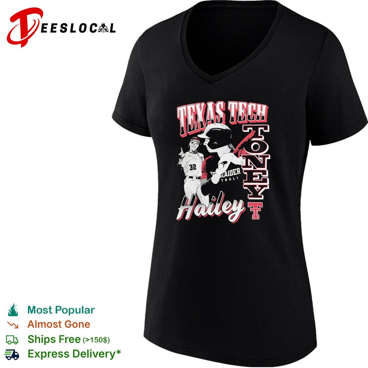 Hailey Toney Texas Tech Red Raiders Softball Player shirt