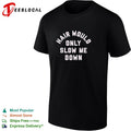 Hair would only slow me down motivational quote for bald heads funny humor shirt
