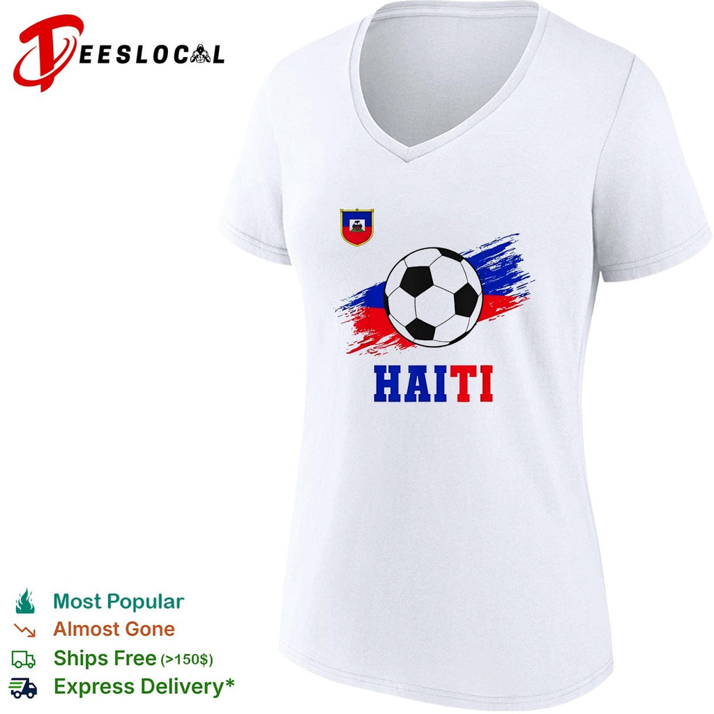 Haiti national soccer team crest flag brushstroke fan art shirt