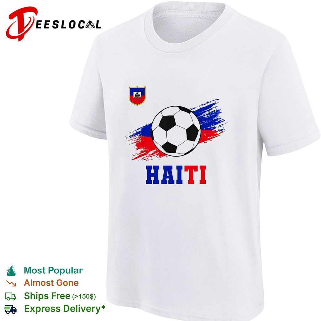 Haiti national soccer team crest flag brushstroke fan art shirt