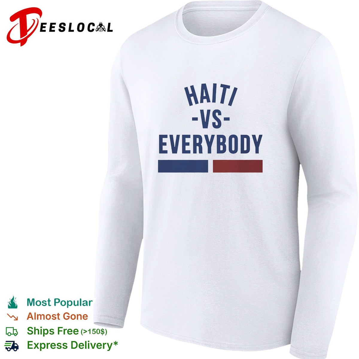 Haiti vs everybody flag soccer pride shirt