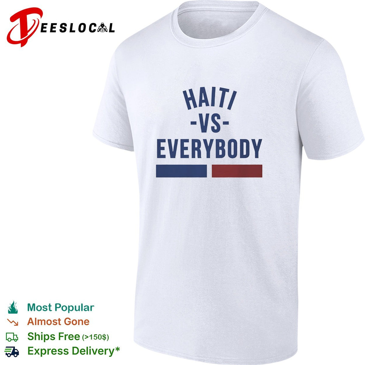 Haiti vs everybody flag soccer pride shirt