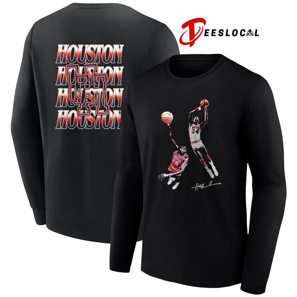 Hakeem x University of Houston graphic signature repeat shirt