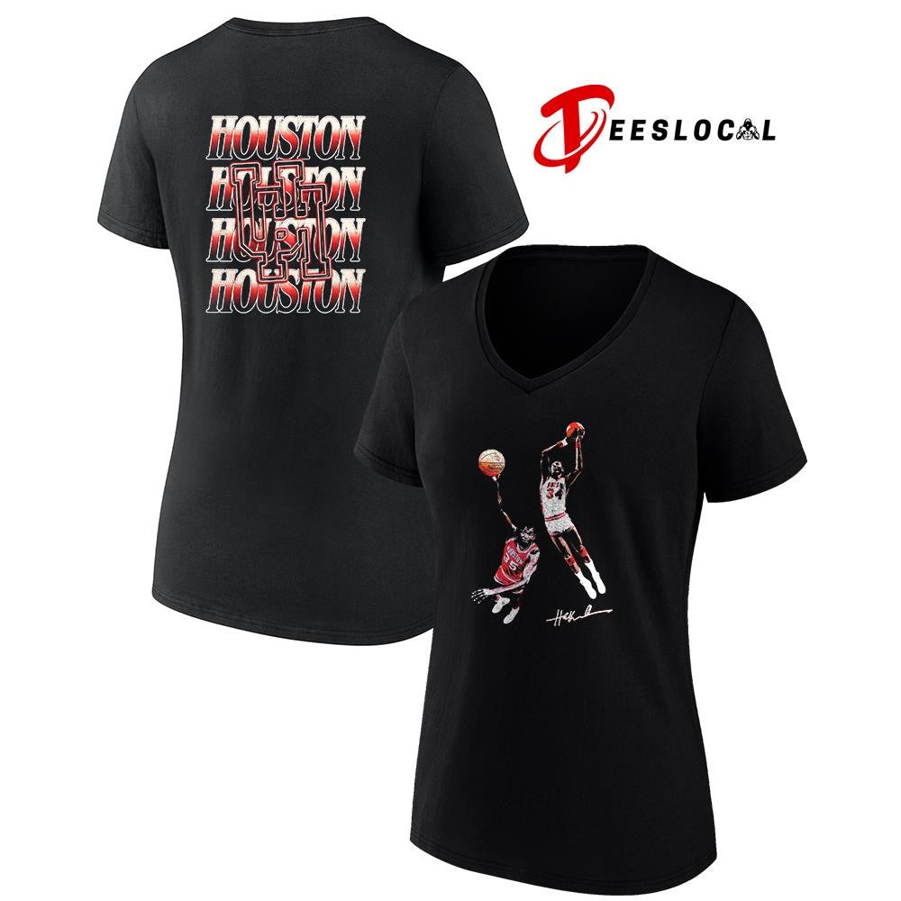 Hakeem x University of Houston graphic signature repeat shirt