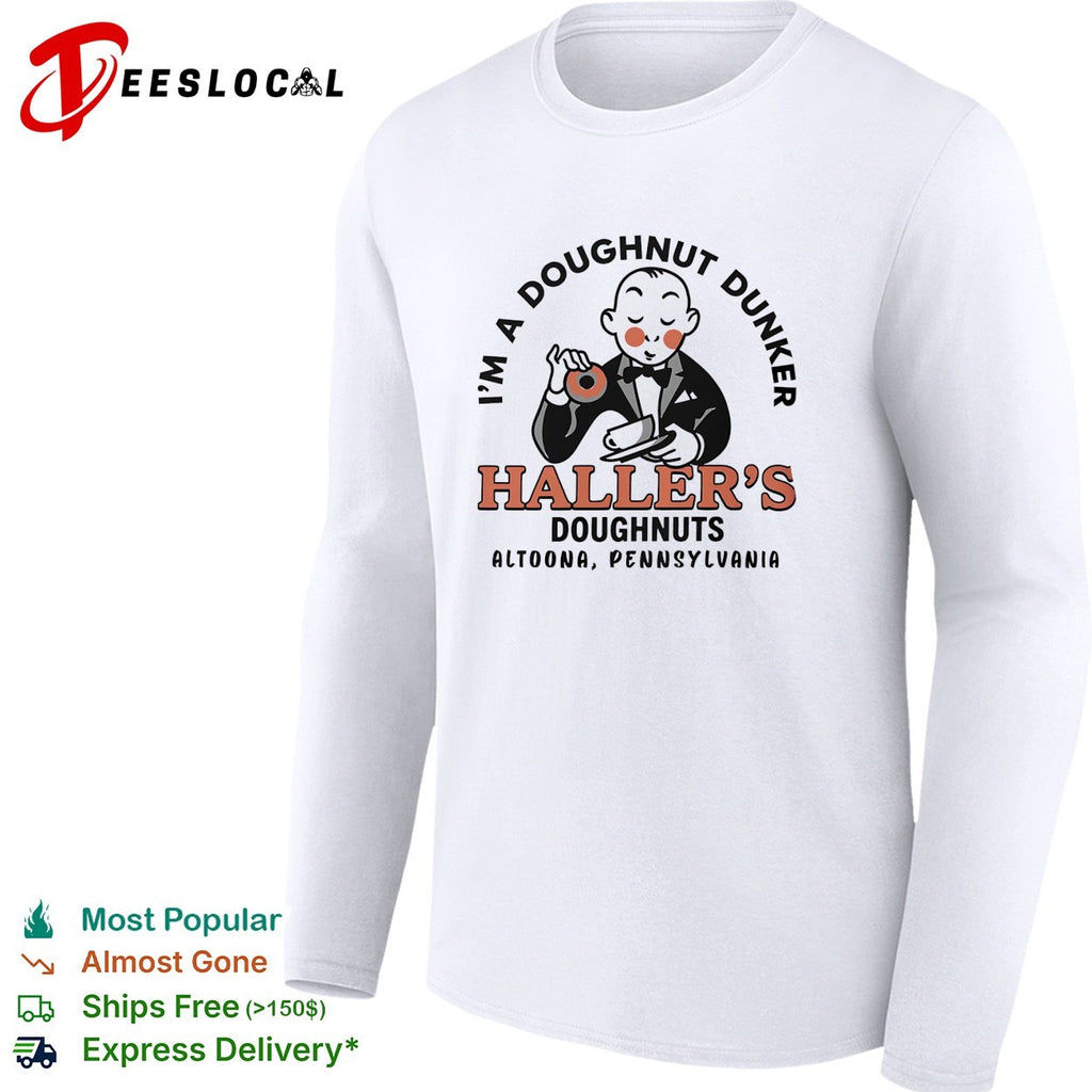 Haller’s doughnuts I’m a doughnut dunker Altoona Pennsylvania vintage shirt