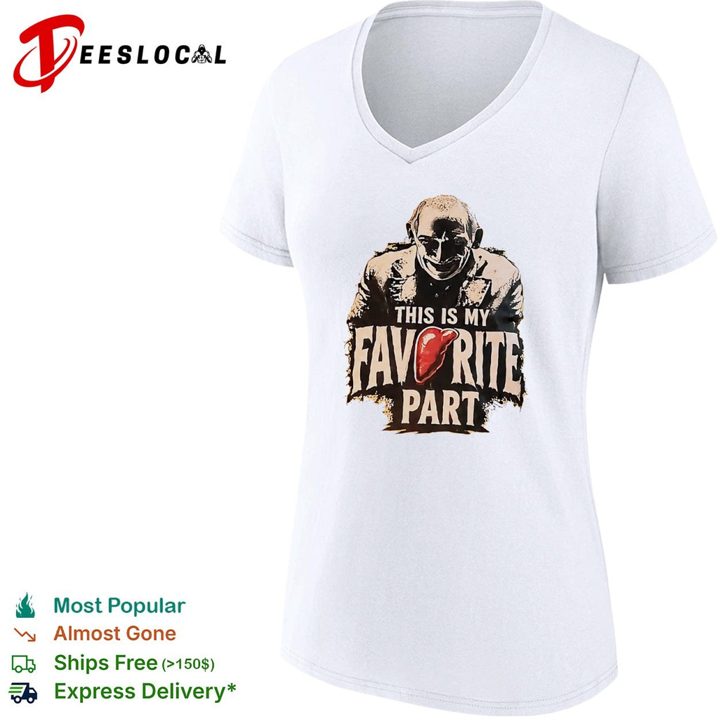 Hannibal Lecter Silence of the Lambs This is my favorite part liver organ horror shirt
