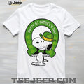 Happy St. Patrick’s Day Lucky Dog with Green T Shirt and Horseshoe