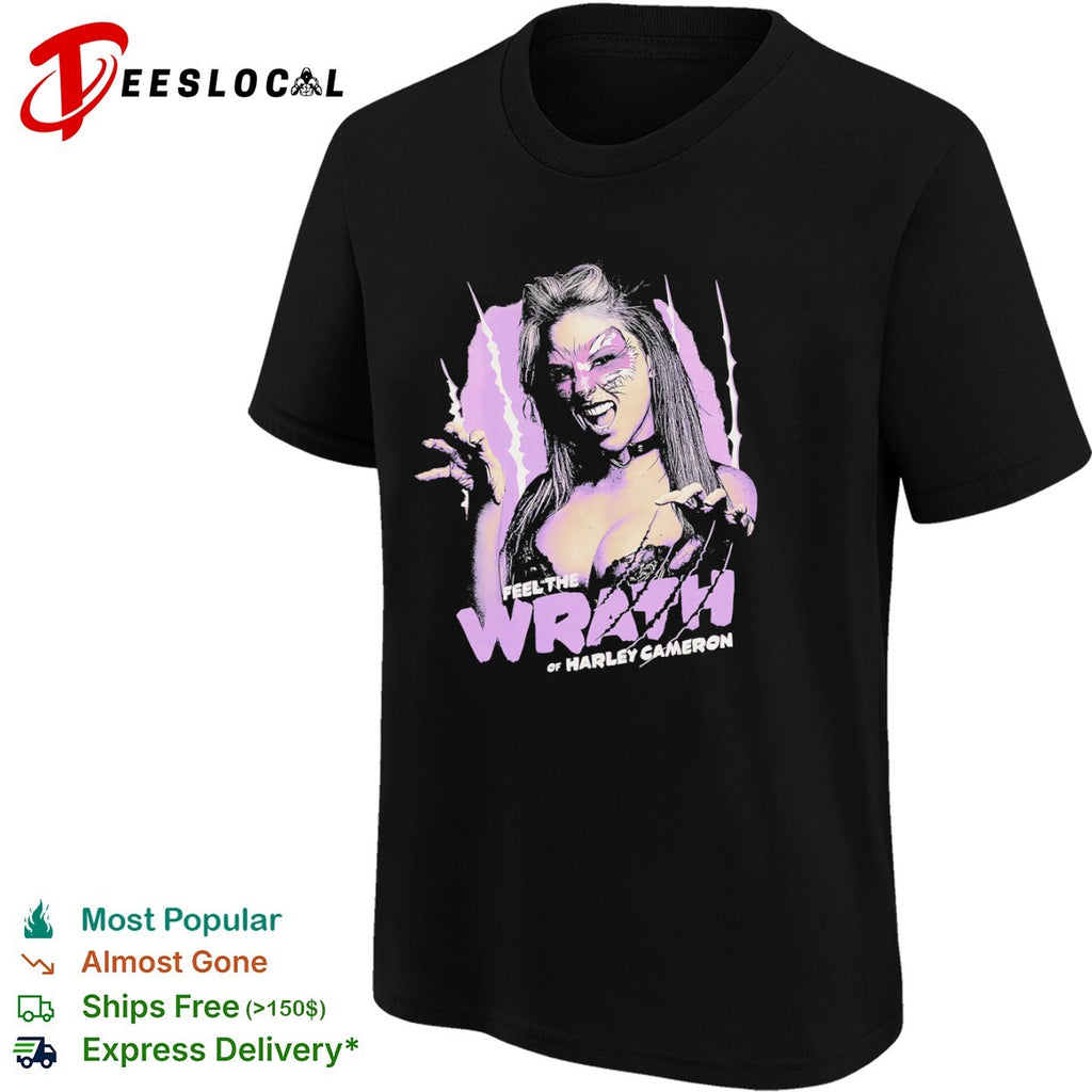 Harley Cameron Feel the Wrath of AEW Professional Wrestling League shirt