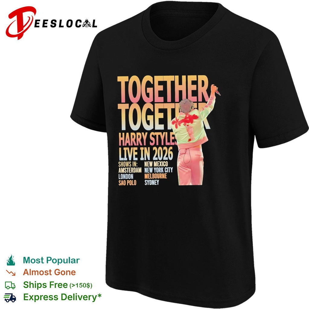 Harry live 2026 tour cities list shirt