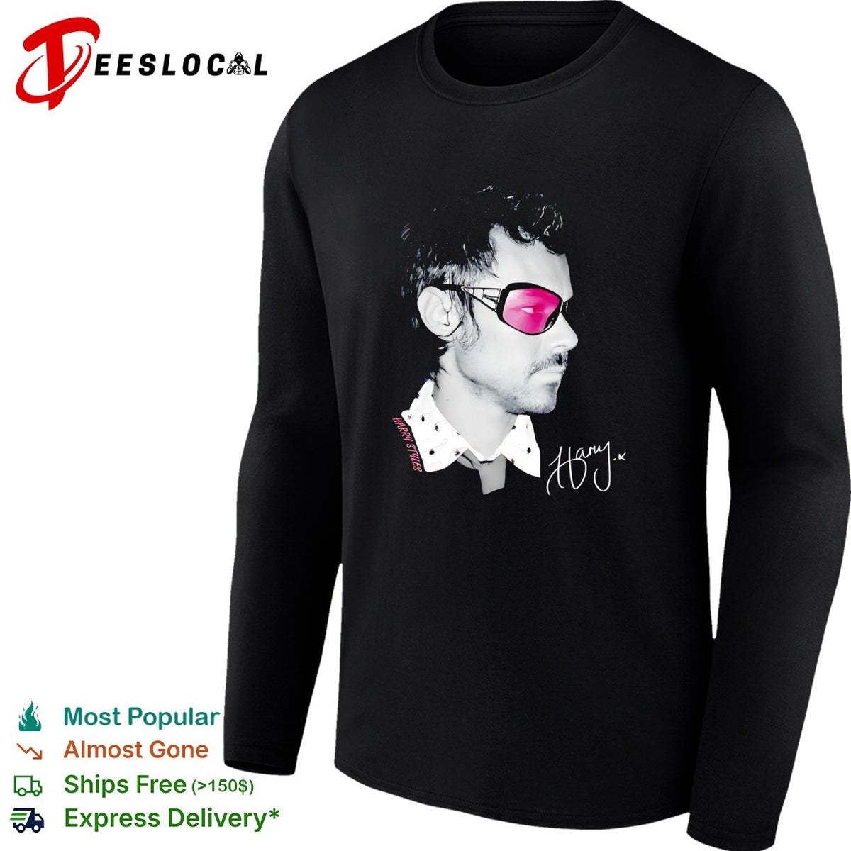 Harry sunglasses portrait signature shirt