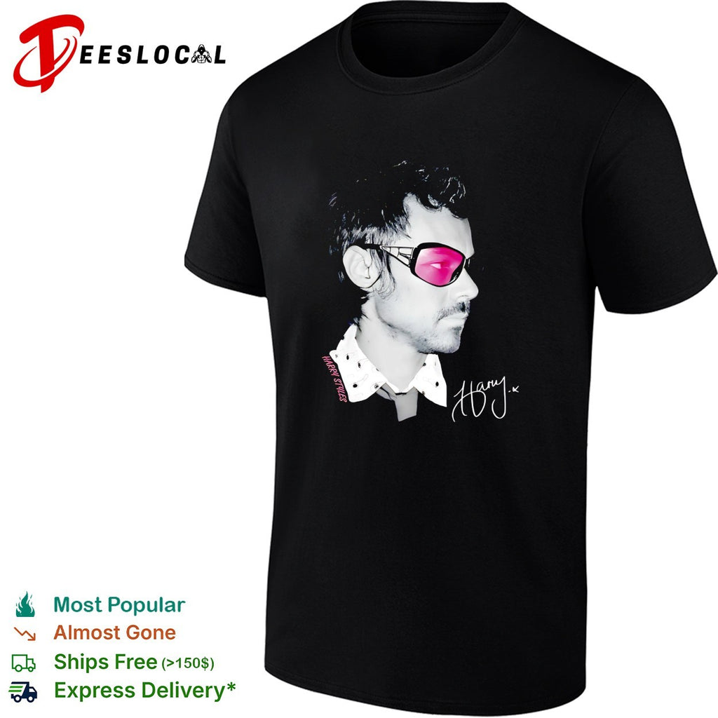 Harry sunglasses portrait signature shirt