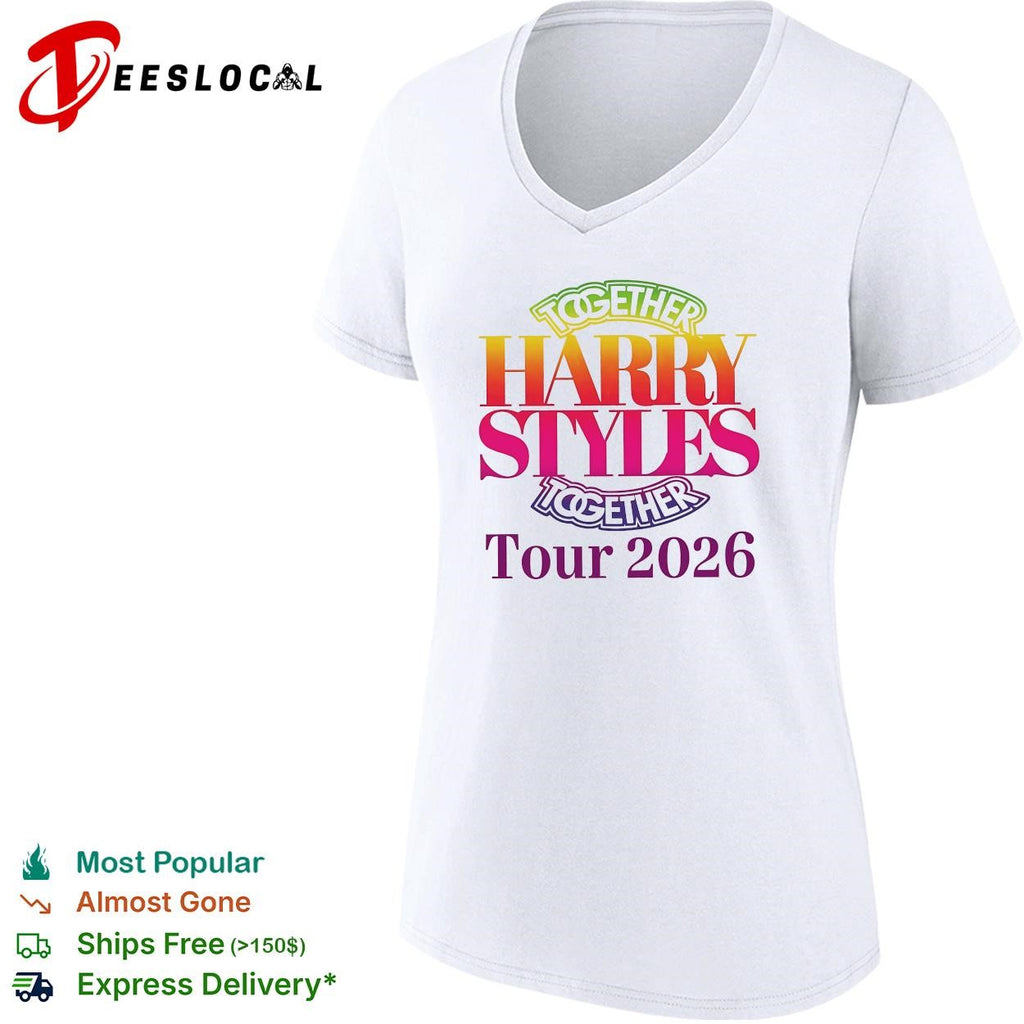 Harry together tour 2026 bold text shirt
