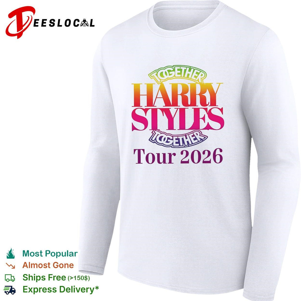 Harry together tour 2026 bold text shirt