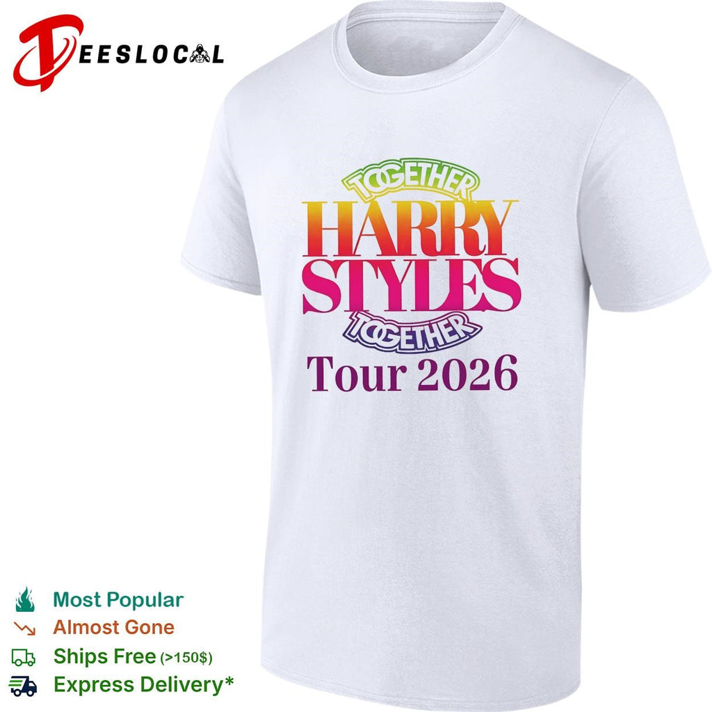 Harry together tour 2026 bold text shirt