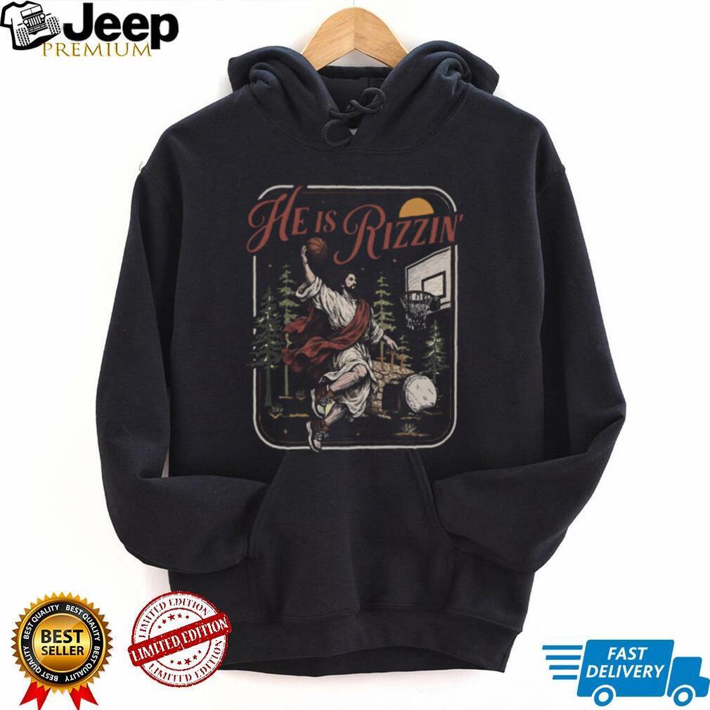 He Is Rizzin’ Jesus Basketball Dunk Vintage Wash Graphic T Shirt