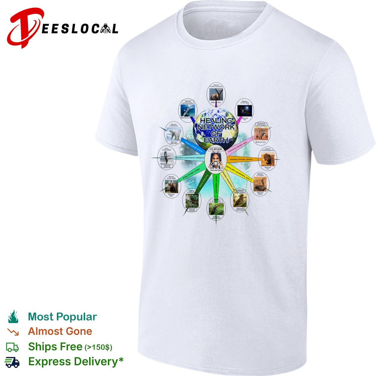 Healing Network of Earth Beloved Stella and the Animal Kingdom shirt