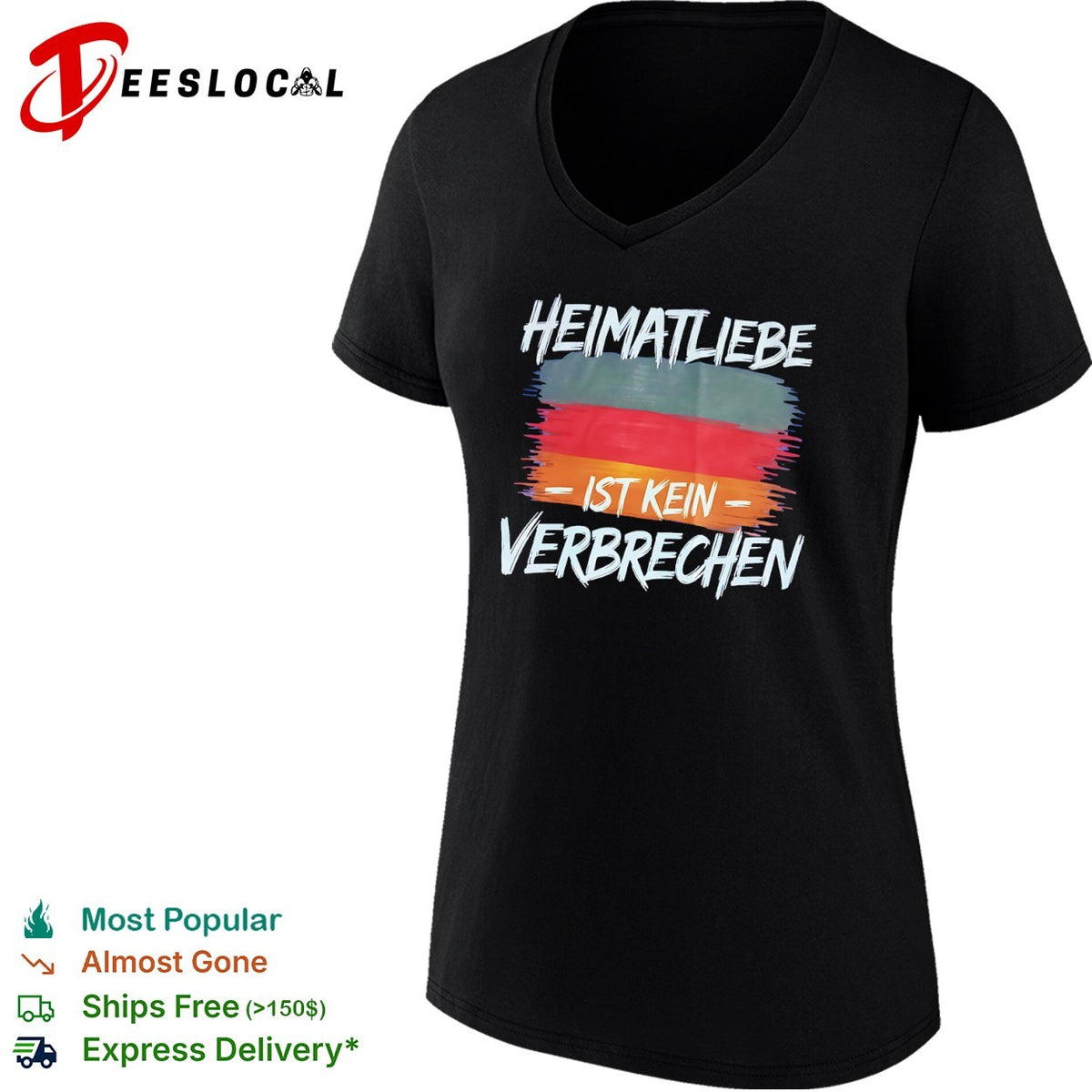 Heimatliebe ist kein verbrechen German flag shirt