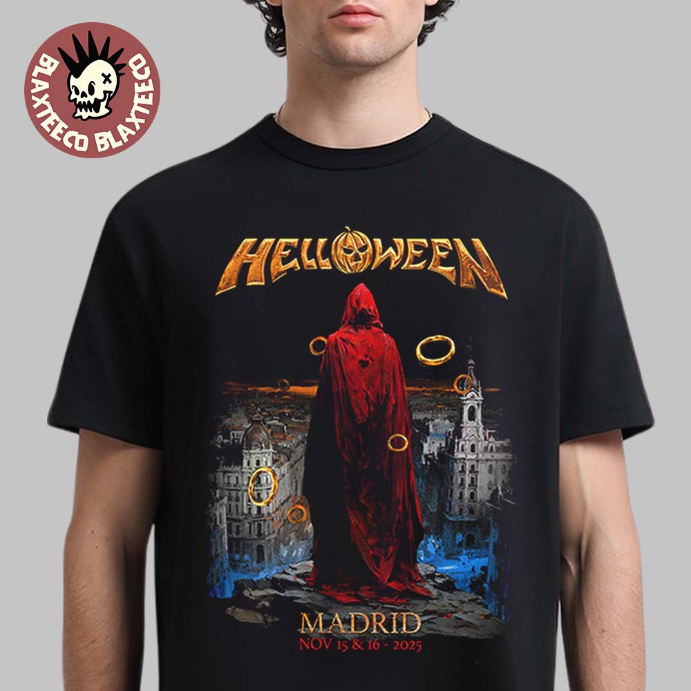 Helloween Madrid Spain 2025 Pop Up Shop Merch Tee On November 15 And 16 2025 T-Shirt