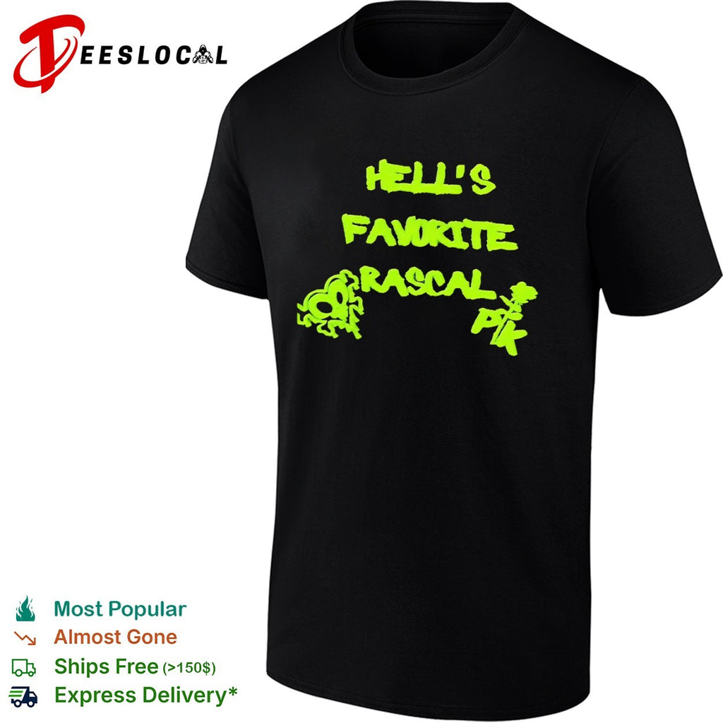 Hells Favorite Rascal PK Rose Skull Shirt