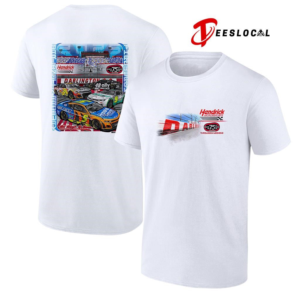 Hendrick Motorsports throwback weekend too tough to tame graphic shirt