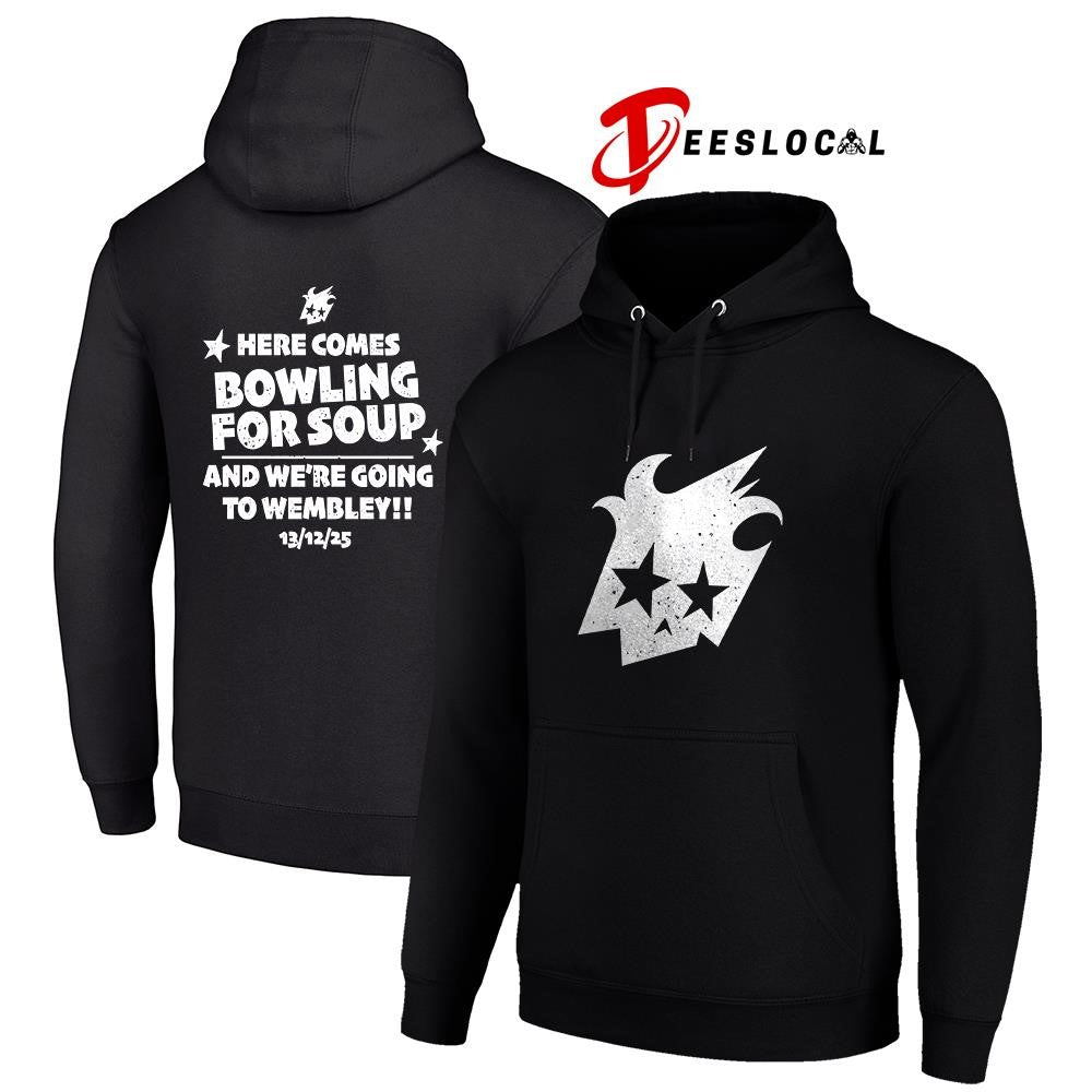 Here comes bowling for soup and we’re going to Wembley shirt