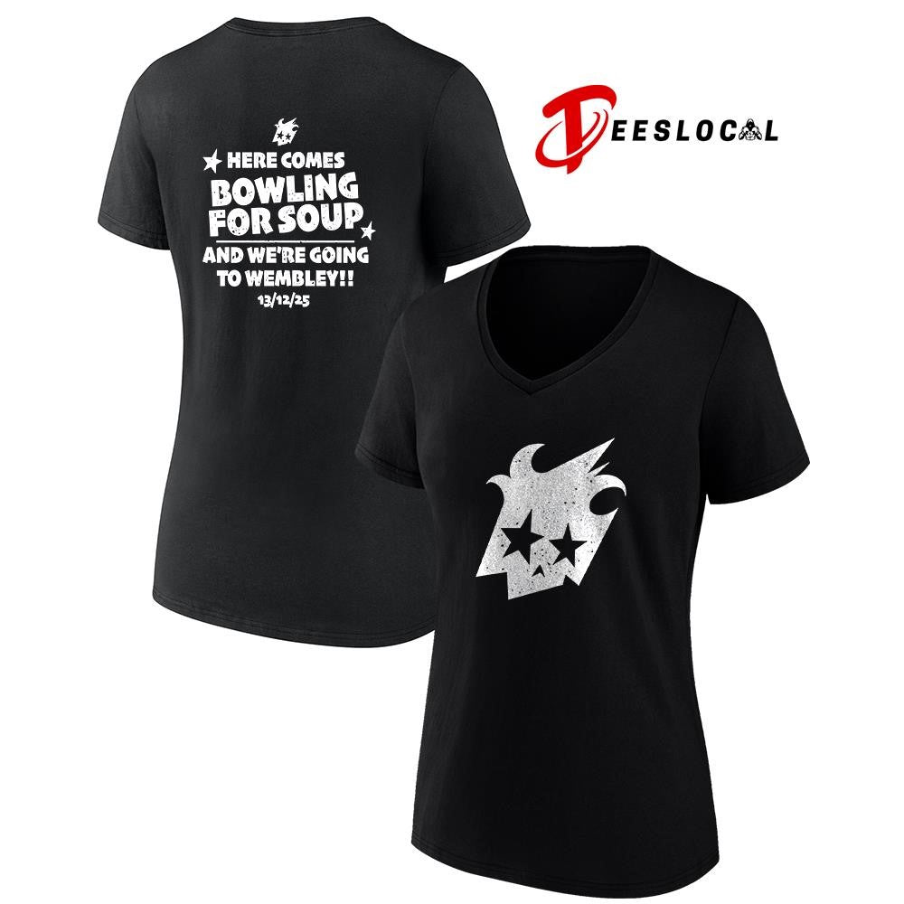 Here comes bowling for soup and we’re going to Wembley shirt