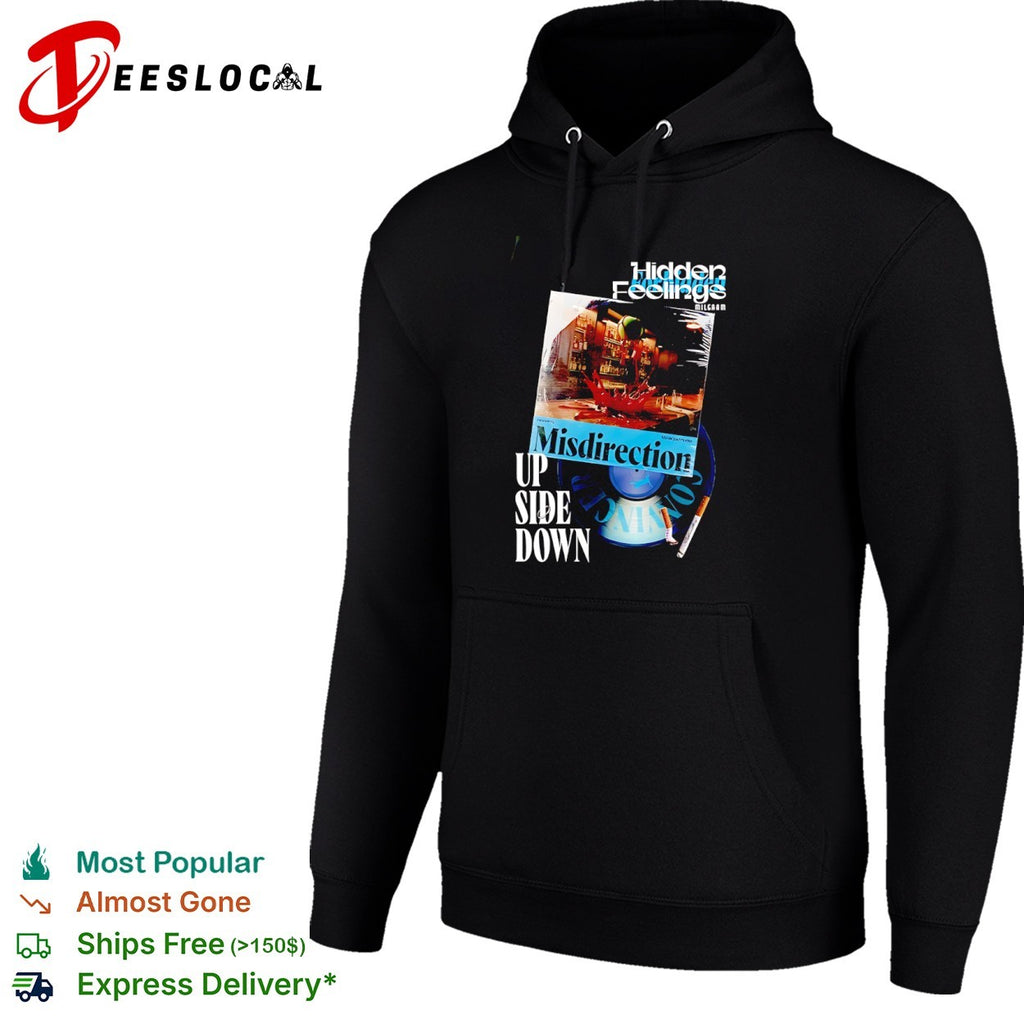 Hidden Feelings Milgaam Misdirection Maagerade Up Side Down Vinyl Record Music shirt