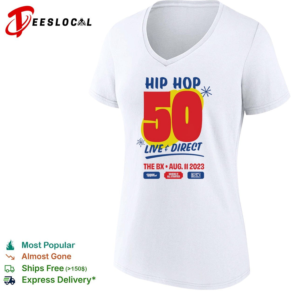 Hip Hop 50 Live and Direct The BX August 11 2023 Where it All Started Mass shirt