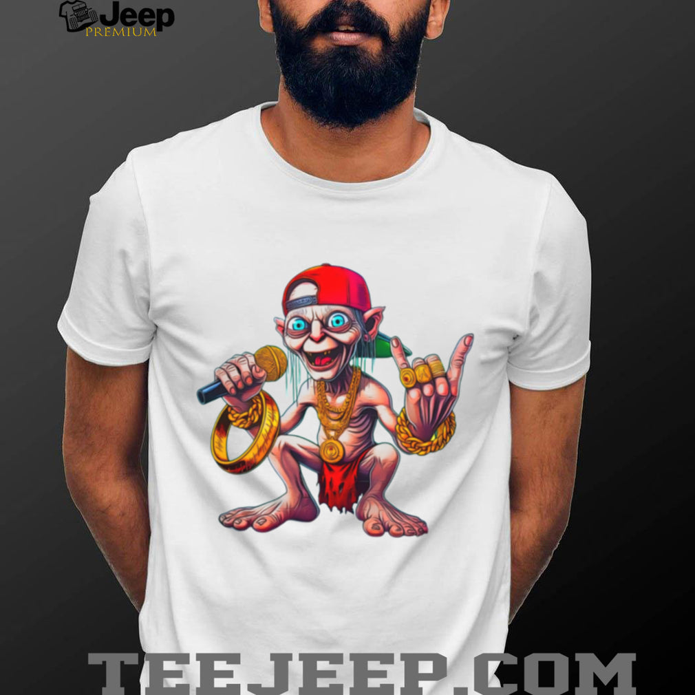 Hip Hop Gollum Rapper with Gold Chains and “The One Ring” T Shirt
