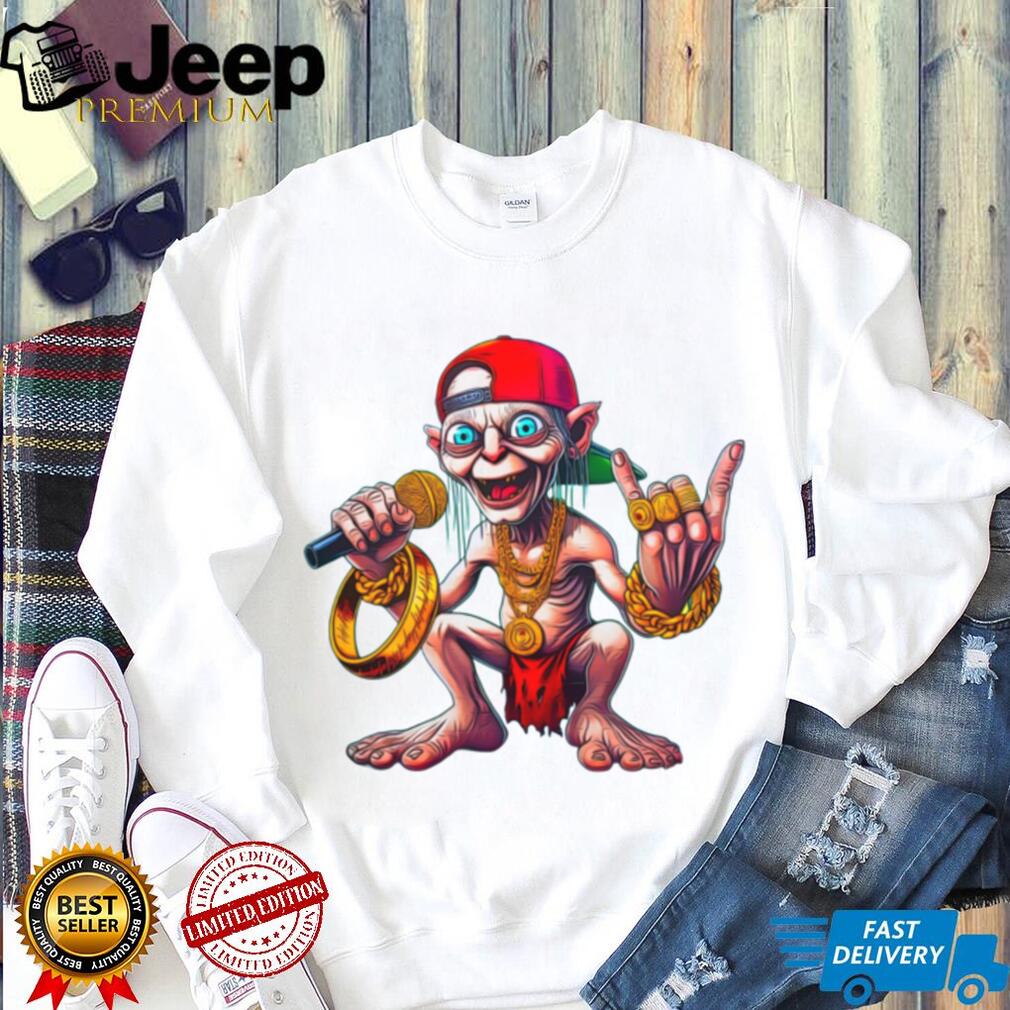Hip Hop Gollum Rapper with Gold Chains and “The One Ring” T Shirt
