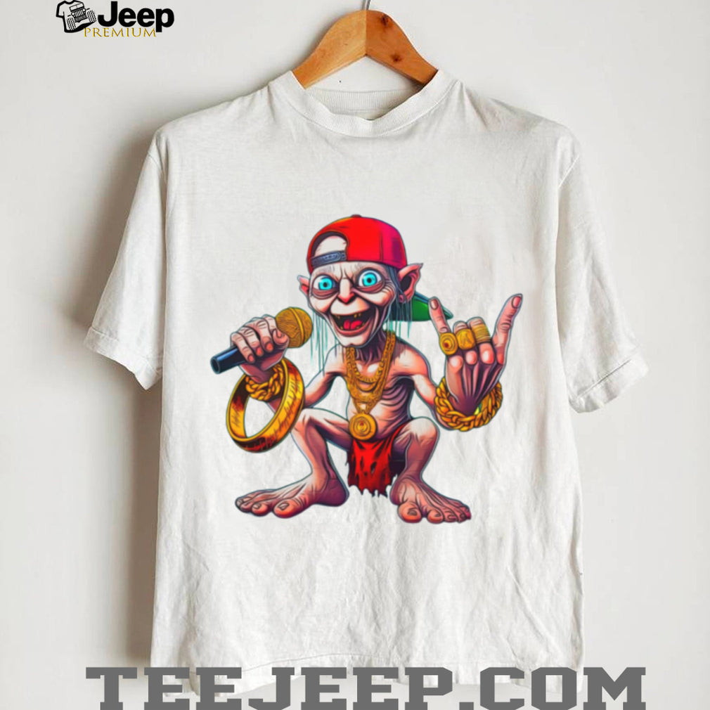 Hip Hop Gollum Rapper with Gold Chains and “The One Ring” T Shirt