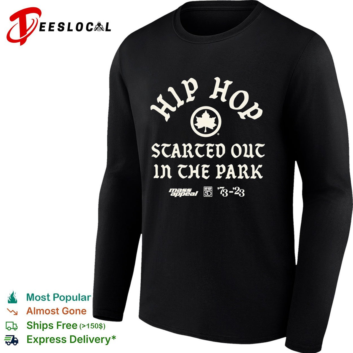 Hip Hop Started Out In The Park Mass Appeal 50th Anniversary shirt